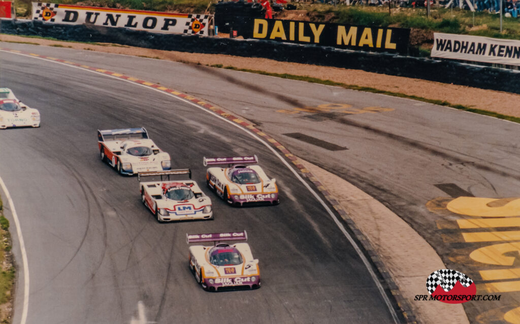 TWR, Silk Cut Jaguar XJR-8 (4,5) / Liqui Moly Equipe/BLR, Porsche 962C GTi (15) / Joest Racing, Porsche 962C (7).)