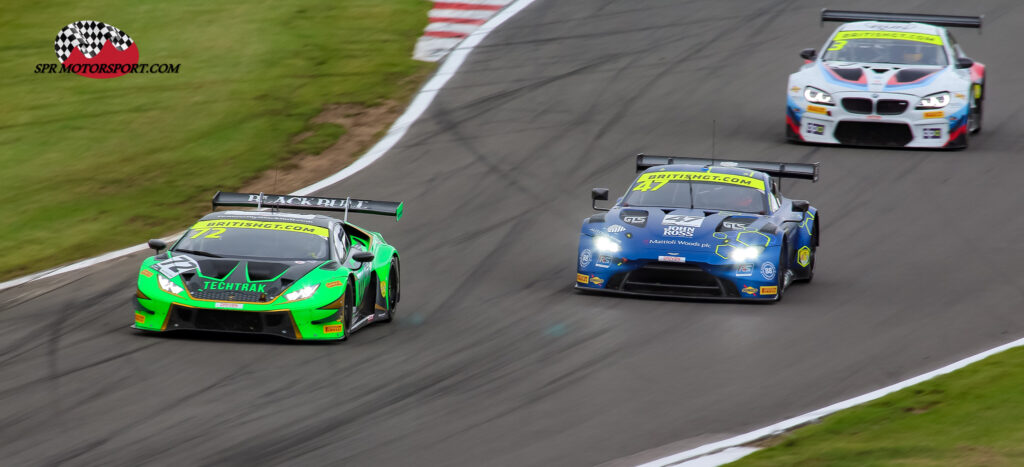 Barwell Motorsport, Lamborghini Huracán GT3 Evo (72) / TF Sport, Aston Martin Vantage AMR GT3 (47) /Century Motorsport, BMW M6 F13 GT3 (3).