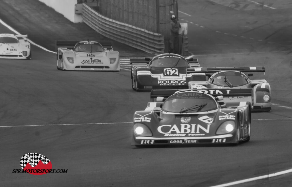 Richard Lloyd Racing, Porsche 962C (14) / Argo JM19D (181) / Kouros Racing, Sauber Mercedes C8 (62) / Spice Chevrolet SE89P (65) / Obermaier, Spice SE90C (85).