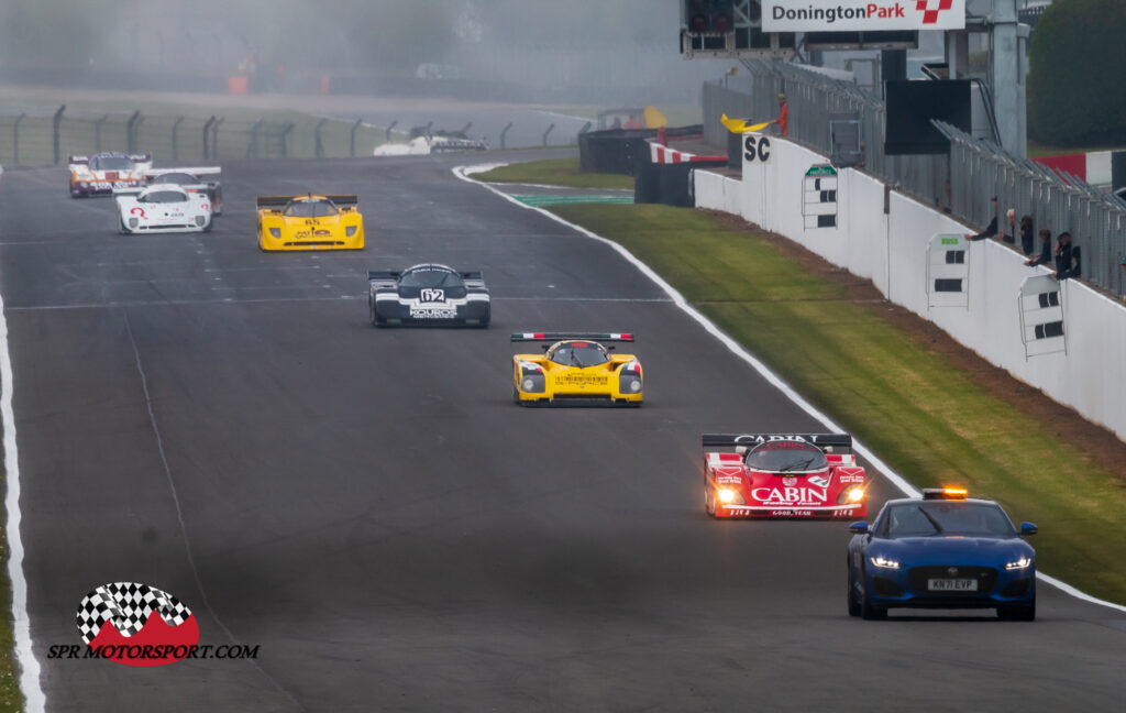 Richard Lloyd Racing, Porsche 962C (14) / Argo JM19D (181) / Kouros Racing, Sauber Mercedes C8 (62) / Spice Chevrolet SE89P (65) / Obermaier, Spice SE90C (85).