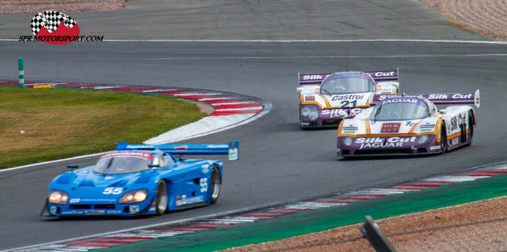 Spice Oldsmobile SE89P (55) / TWR, Silk Cut Jaguar XJR-8 (16) / TWR, Silk Cut Jaguar XJR-9 (21).