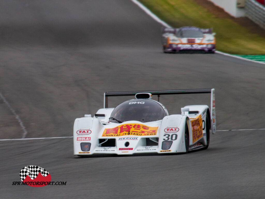 Euro Racing, Lola T92/10 (30) / TWR, Silk Cut Jaguar XJR-8 (16).