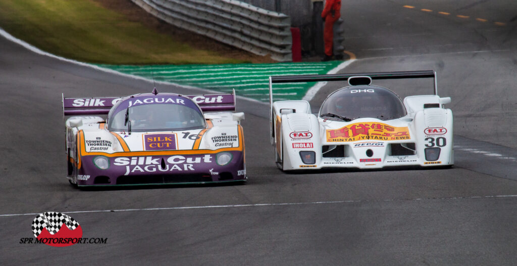 TWR, Silk Cut Jaguar XJR-8 (16) / Euro Racing, Lola T92/10 (30).