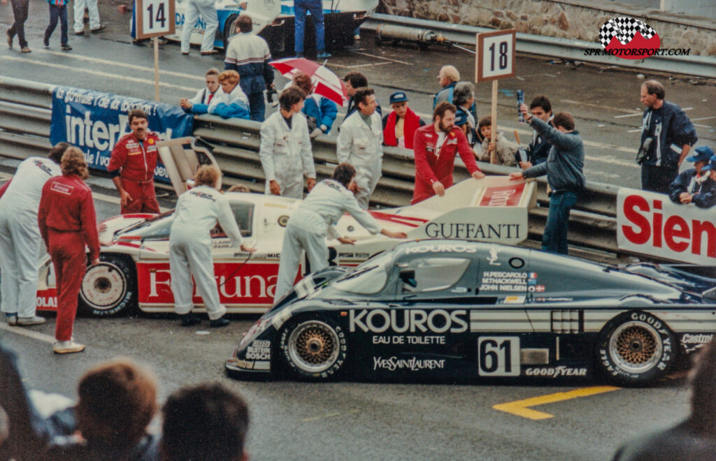 Kouros Racing, Sauber Mercedes C8 (61) / Brun Motorsport, Porsche 962C (18).