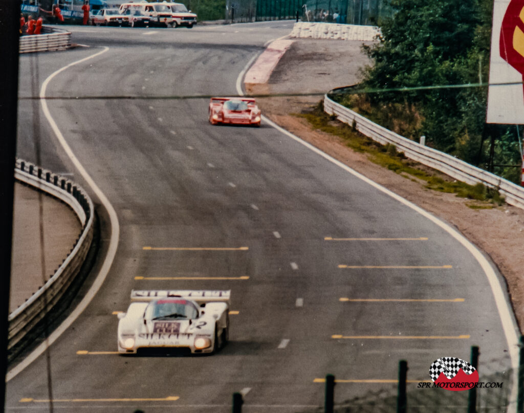 TWR, Silk Cut Jaguar XJR-6 (52) / Brun Motorsport, Porsche 962C (17).