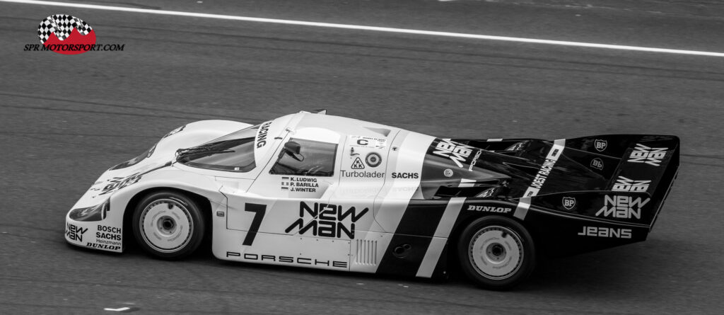 1985, Joest Racing, New Man Porsche 956B.