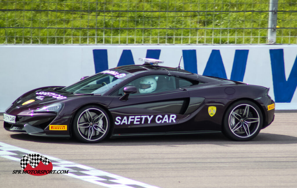 British GT, Rockingham, 2017.  McLaren Safety Car.