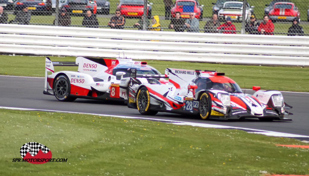 TDS Racing, Oreca 07 Gibson (28) / Toyota Gazoo Racing, Toyota TS050-Hybrid (8).