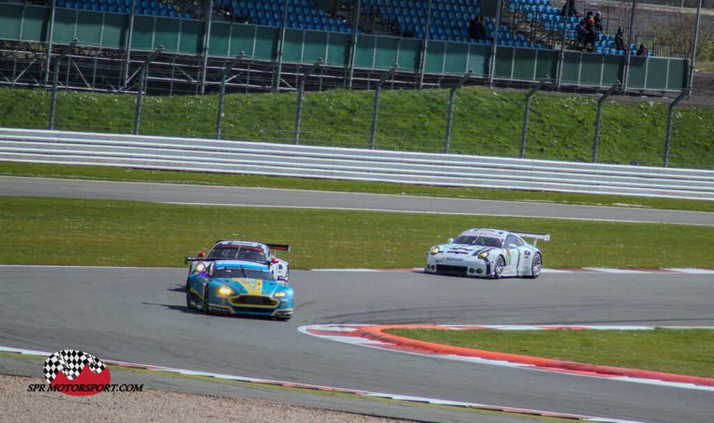 Aston Martin Racing, Aston Martin V8 Vantage GTE (99) / Porsche Team Manthey, Porsche 911 RSR (91 and 92).