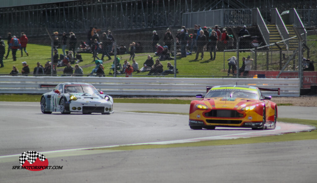 Aston Martin Racing, Aston Martin V8 Vantage GTE (97) / Porsche Team Manthey, Porsche 911 RSR (91).