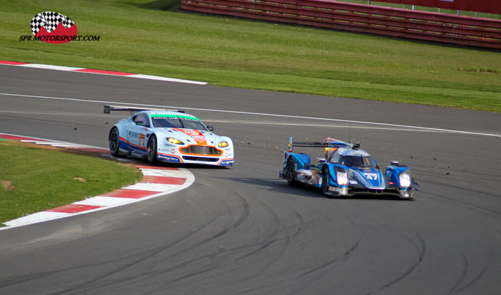 KCMG, Oreca 05 Nissan (47) / Aston Martin Racing, Aston Martin V8 Vantage GTE (98).