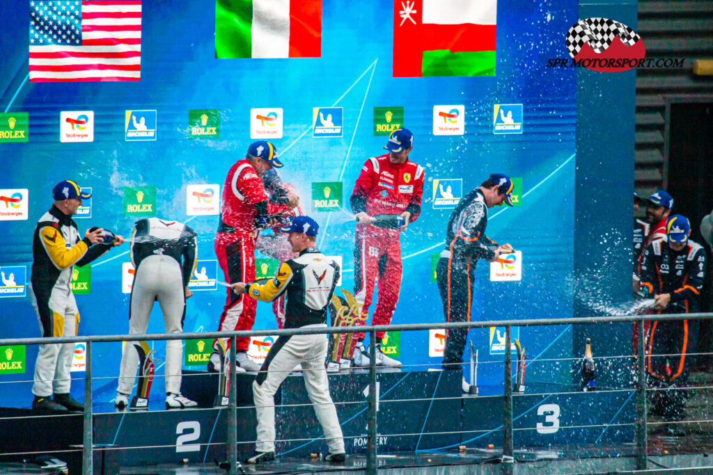 Catsburg / Varrone / Keating, Corvette Racing, Chevrolet Corvette C8.R / Rovera / Wadoux / Perez-Companc, Richard Mille AF Corse, Ferrari 488 GTE Evo / Eastwood / Dinan / Al Harthy ORT by TF, Aston Martin Vantage AMR.