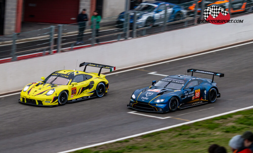 Northwest AMR, Aston Martin Vantage AMR (98) / Iron Lynx, Porsche 911 RSR-19 (60).