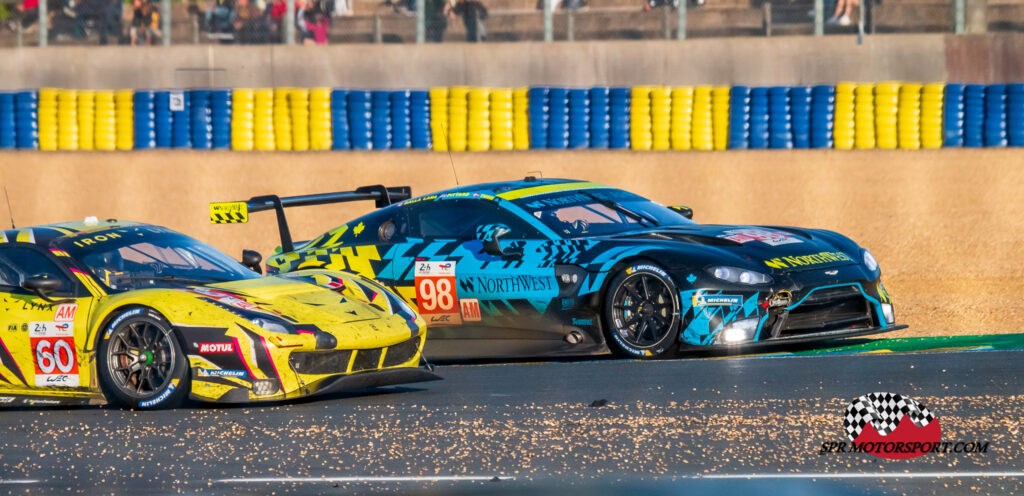 Northwest AMR, Aston Martin Vantage AMR (98) / Iron Lynx, Ferrari 488 GTE Evo (60).