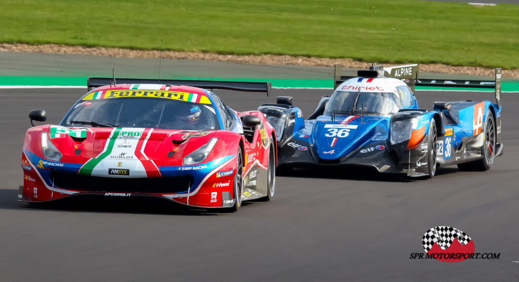 AF Corse, Ferrari 488 GTE Evo (51) / Signatech Alpine Elf, Alpine A470  Gibson (36).