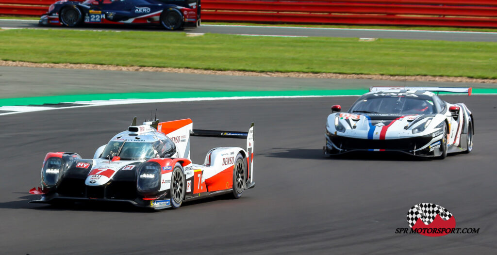 Toyota Gazoo Racing, Toyota TS050-Hybrid (7) / AF Corse, Ferrari 488 GTE Evo (83).