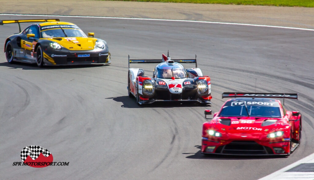 TF Sport, Aston Martin Vantage AMR (90) / Toyota Gazoo Racing, Toyota TS050 Hybrid (7).