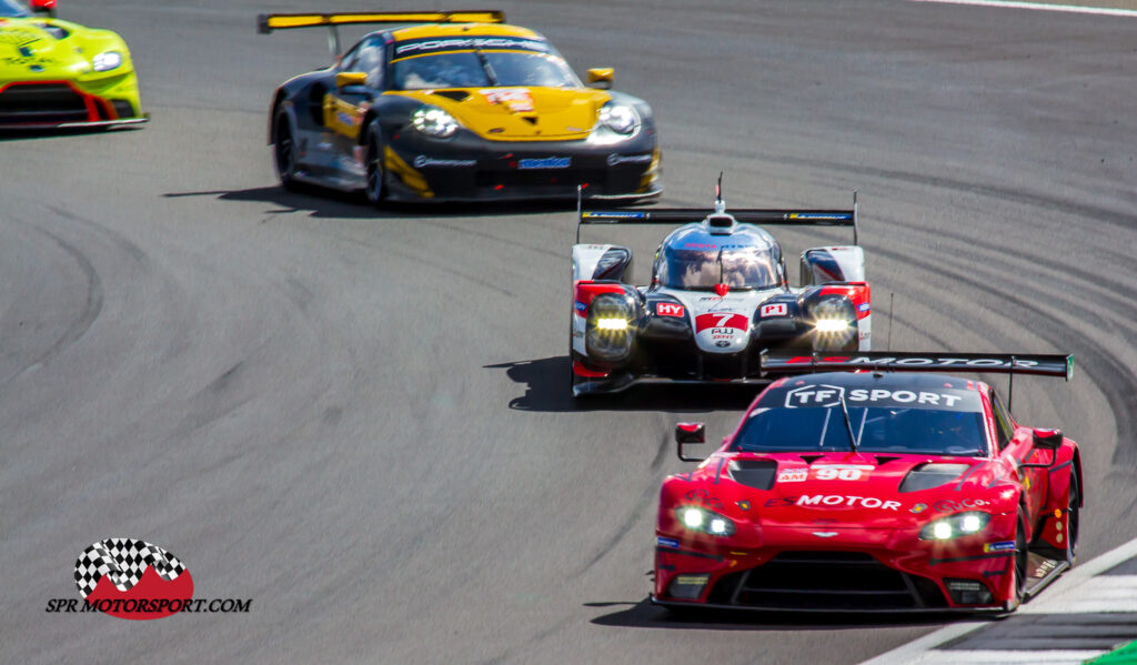 TF Sport, Aston Martin Vantage AMR (90) / Toyota Gazoo Racing, Toyota TS050 Hybrid (7).