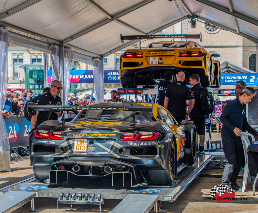 TF Sport, Corvette Z06 LMGT3.R #82 and 81.