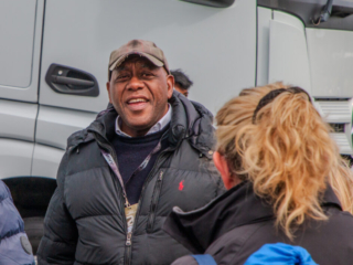 Ainsley Harriott. Sponsor of Century Motorsport, BMW M4 GT4 #65.