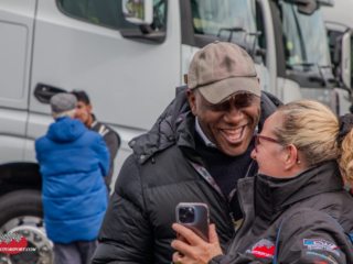 Ainsley Harriott. Sponsor of Century Motorsport, BMW M4 GT4 #65.