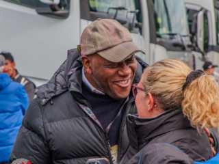 Ainsley Harriott. Sponsor of Century Motorsport, BMW M4 GT4 #65.