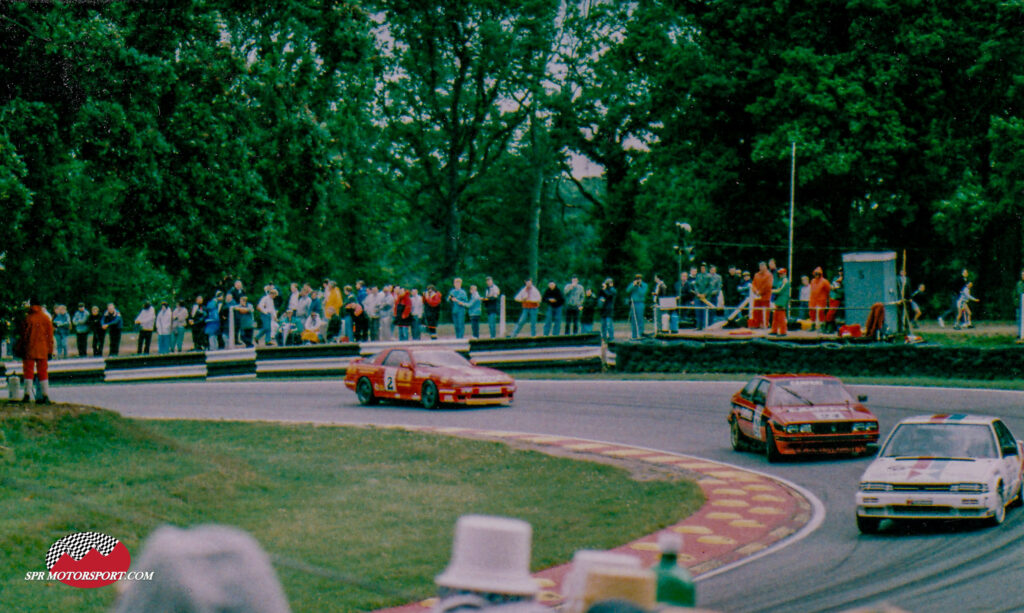 Nick May, Maserati BiTurbo 331 B25 (24) / Vic Lee, Shell/Toyota/MIL Motorsport, Toyota Supra Turbo MA70 (2).