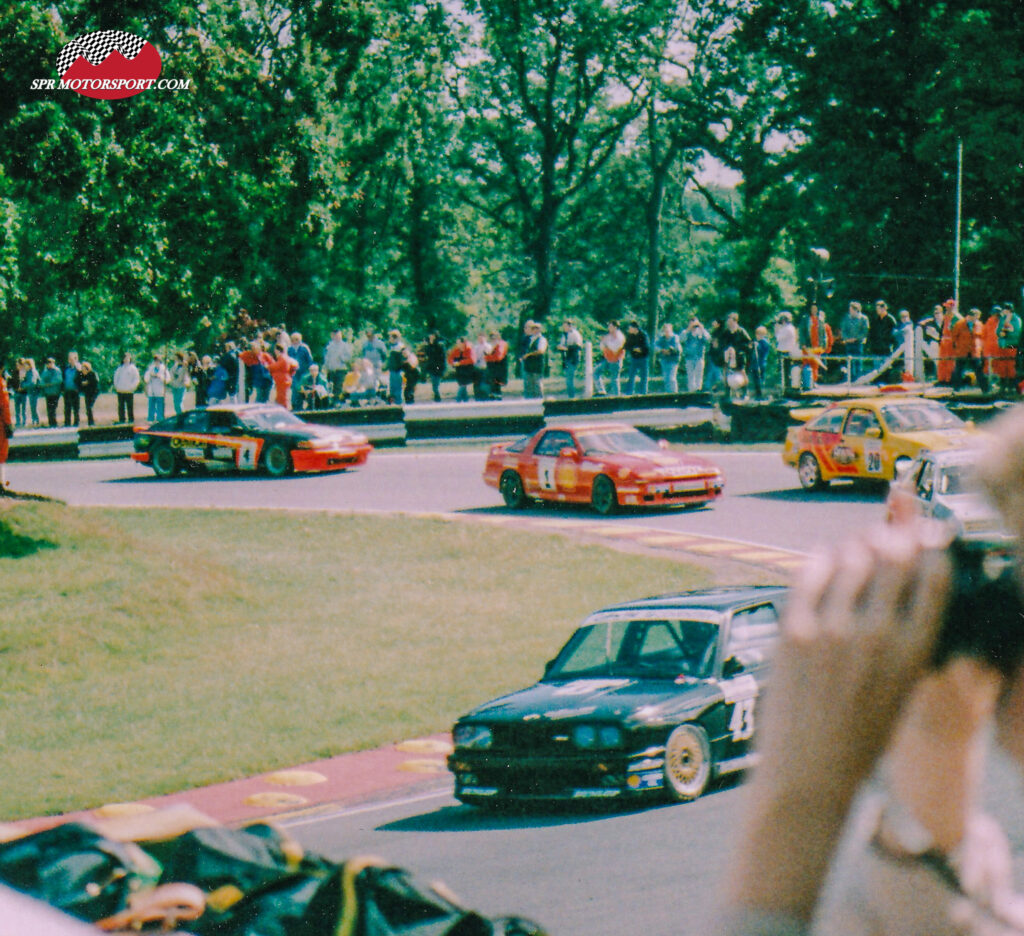 Godfrey Hall, John Maguire Racing, BMW M3 (43) / Ray MacDowell, ECM Vehicle Delivery Ltd, Ford Sierra RS500 Cosworth (26) / Mark Hales, Shell/Toyota/MIL Motorsport, Toyota Supra Turbo MA70 (1) / Dennis Leech, Demon Tweeks, Rover Vitesse (4).