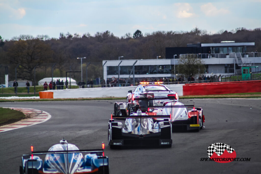 Behind the Pace Car.