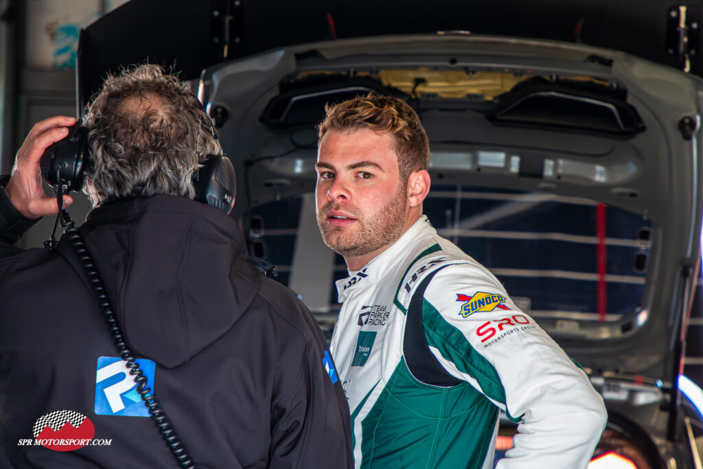 Seb Morris. Team Parker Racing, Mercedes-AMG GT4 #12.