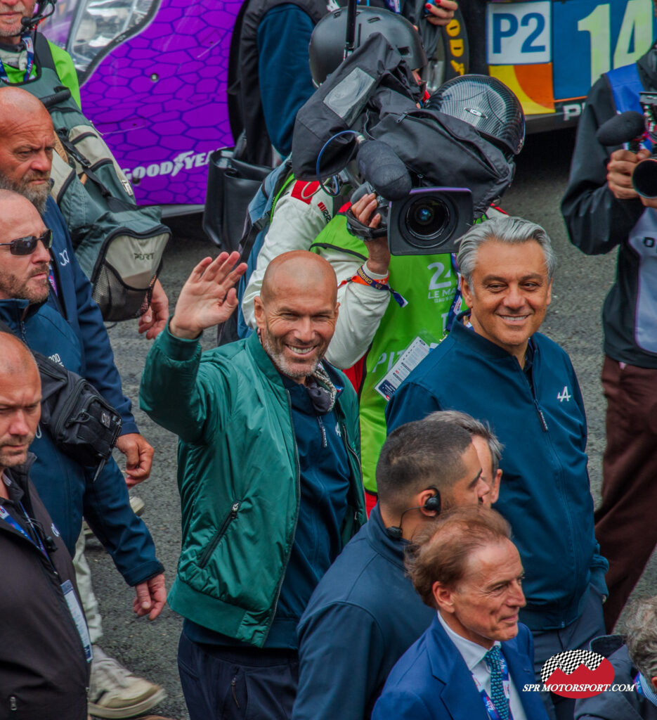 Zinedine Zidane. Official Starter of the 2024 Le Mans 24 Hours.